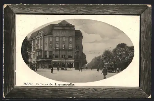 AK Essen, Partie an der Huyssens-Allee