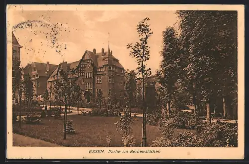 AK Essen, Partie am Bernewäldchen