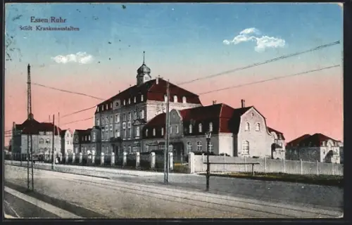 AK Essen /Ruhr, Städtische Krankenanstalten