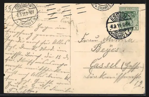 AK Essen a. d. Ruhr, Bismarck-Denkmal