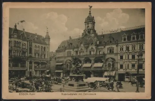 AK Essen /Ruhr, Kopstadtplatz mit Colosseum