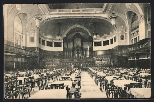AK Essen / Ruhr, Inneres des grossen Stadtgartensaales
