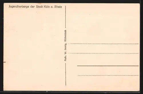 AK Köln-Deutz, Jugendherberge der Stadt