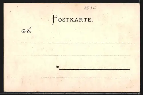 Lithographie Coburg, Fürstenbau