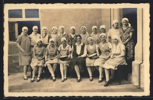 Foto-AK Coburg, Haushaltschule Gustav-Deitrich-Haus 1928