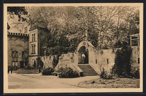 AK Coburg, Eingang zum Salvatorfriedhof