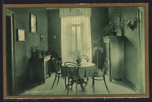 AK Rastatt, Erzbischöfliches Gymnasial-Konvikt St. Bernhard, Sprechzimmer