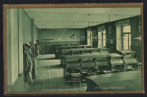 AK Rastatt, Erzbischöfliches Gymnasial-Konvikt St. Bernhard, Studiersaal