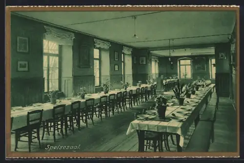 AK Rastatt, Erzbischöfliches Gymnasial-Konvikt St. Bernhard, Speisesaal
