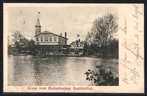 AK Hamburg-Bergstedt, Blick zum Rodenbecker Quellenthal