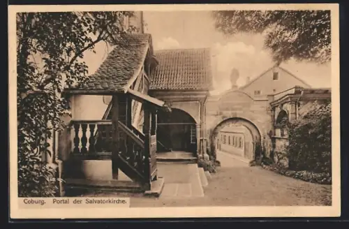 AK Coburg, Portal der Salvatorkirche