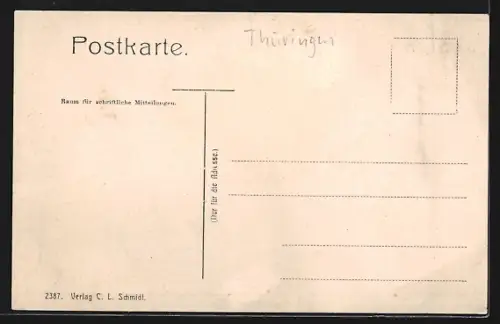 AK Triptis, Gottesacker-Kirche mit Umgebung