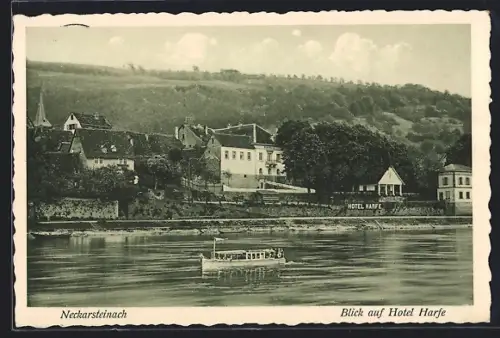 AK Neckarsteinach, Blick auf Hotel Harfe