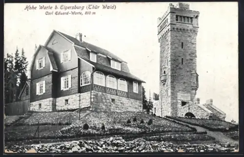 AK Elgersburg, Gasthaus Hohe Warte