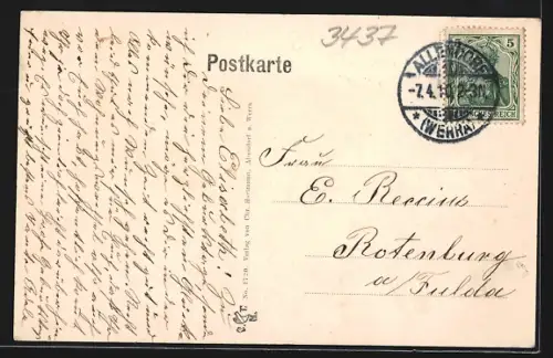 AK Allendorf a. d. Werra, Blick in die Kirchstrasse