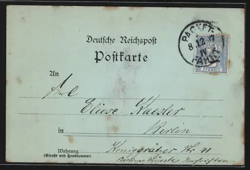 Mondschein-AK Berlin, Denkmal Friedrich des Grossen