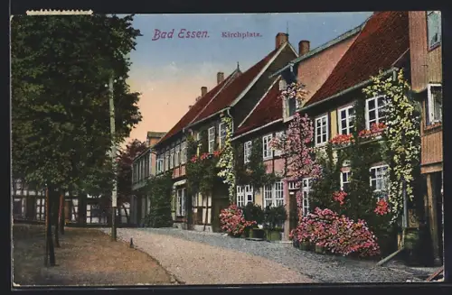 AK Bad Essen, der Kirchplatz