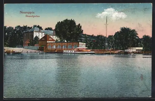 AK Neuruppin, Partie am Strandgarten