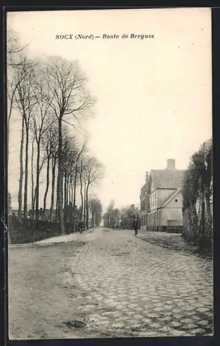 AK Socx /Nord, Route de Bergues