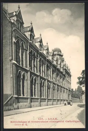 AK Lille, la bibliothèque et l`observatoire de l`université catholique