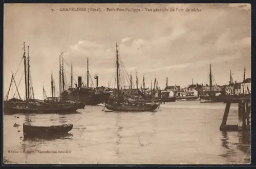 AK Gravelines /Nord, Petit-Fort-Philippe, Vue générale du Port de pêche
