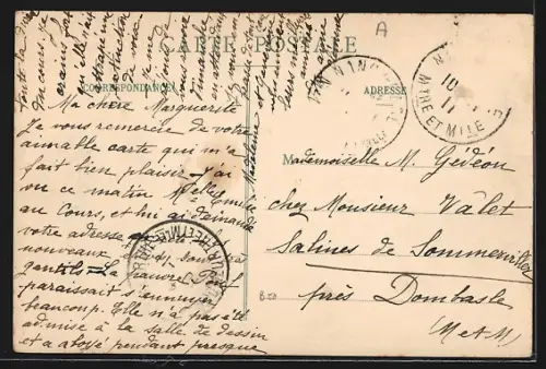 AK Cambrai, Un Coin du Jardin public vres la Rue Cambrésis