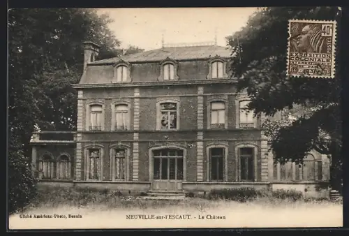 AK Neuville-sur-l`Escaut, Le Château