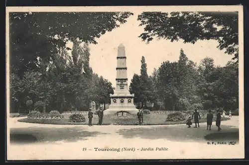 AK Tourcoing /Nord, Jardin Public