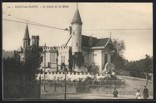 AK Malo-les-Bains, Le Chalet de la Motte, vue extérieure