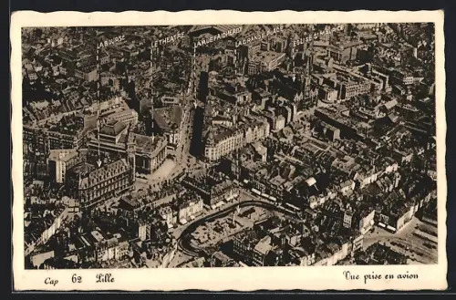 AK Lille, Vue prise en avion