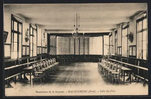 AK Haubourdin /Nord, Pensionnat de la Sagesse, Salle des Fêtes