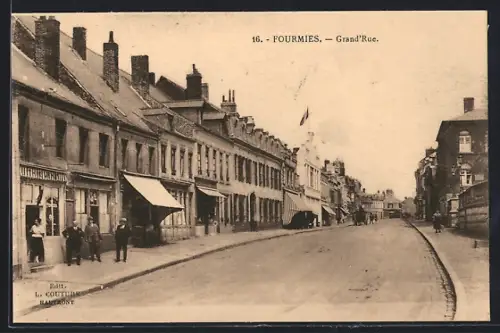 AK Fourmies, Grand`Rue, Strassenpartie