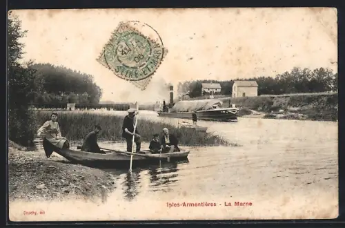 AK Isles-Armentières, La Marne