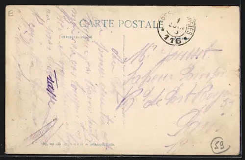 AK Loos-en-Gohelle, Rue de Lens, Strassenpartie