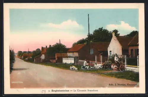 AK Englefontaine, La Chaussée Brunehaut