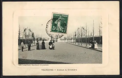 AK Torucoing, Avenue du Cimetière