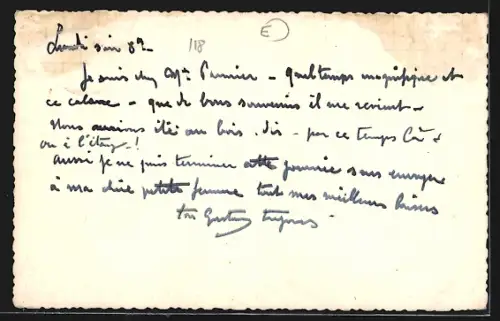 Foto-AK Watten /Nord, Uferpartie mit Rohren