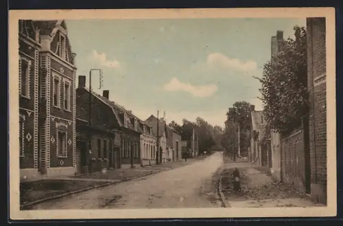 AK Walincourt /Nord, Rue Pasteur, Strassenpartie