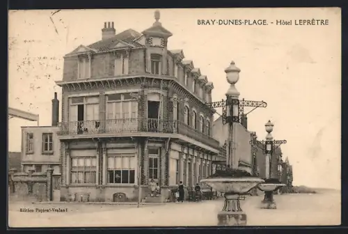 AK Bray-Dunes-Plage, Hôtel Leprêtre
