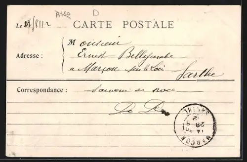 AK Saint Saulve, Le Monument des Victimes de 1870