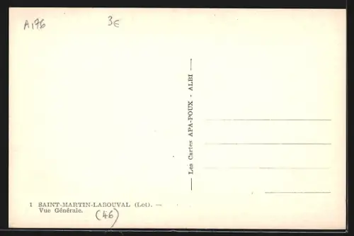 AK Saint-Martin-Labouval /Lot, Vue Générale