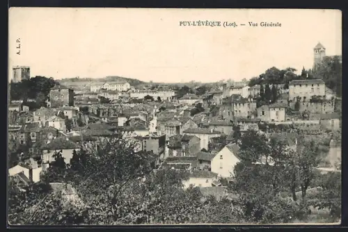 AK Puy-l`Évêque /Lot, Vue Générale