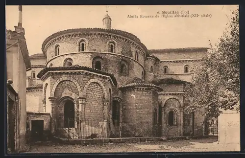 AK Souillac /Lot, Abside Romane de l`Église abbatiale, XIIe siècle