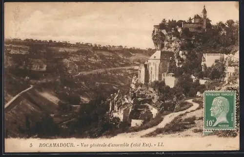 AK Rocamadour, Vue générale d`ensemble, côté Est