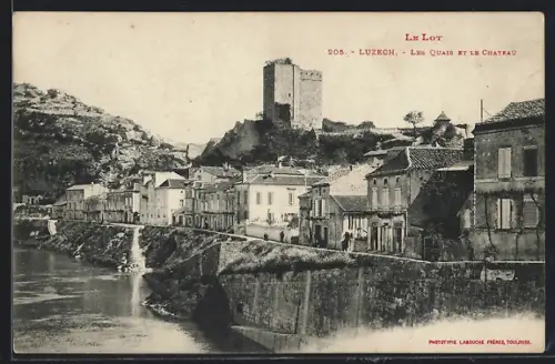 AK Luzech, Les quais et le château