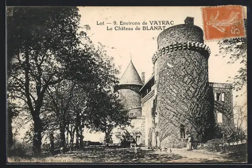 AK Blanat, Le Château de Blanat et ses tours imposantes
