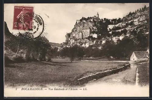 AK Rocamadour, Vue Générale et l`Alzon