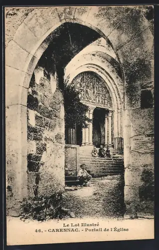 AK Carennac, Portail de l`Église