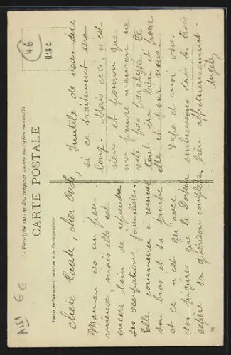 AK Castelfranc, La Mairie, Groupe Scolaire et l`Église