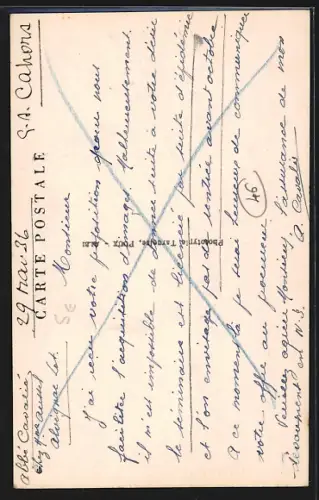 AK Alvignac, Route de Rocamadour avec vue sur l`église et les maisons bordant la route